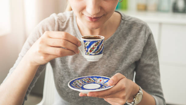 istock Traditional turkish coffee drink concept 951929488