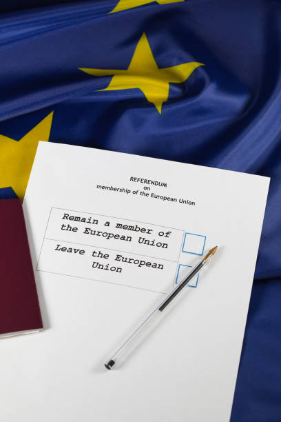 istock EU Referendum ballot paper, black pen, and passport on the table. 951933658
