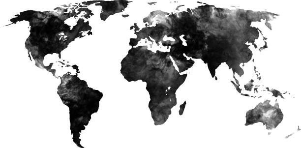 istock The world map looks like smoke 951939204