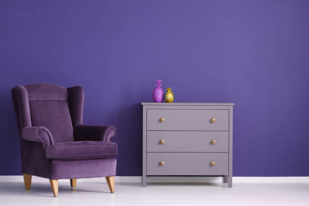 istock Purple living room interior 951945490