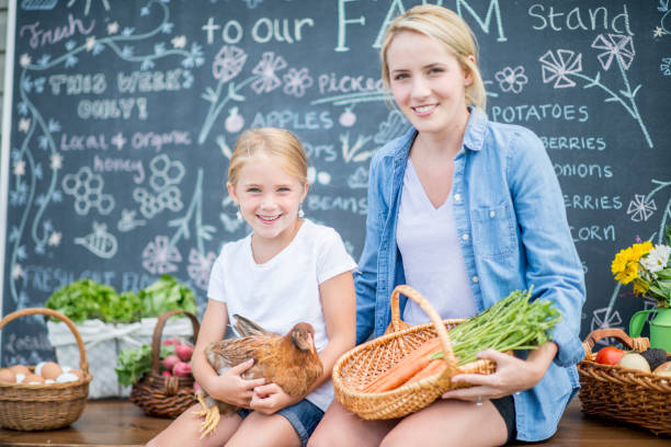 istock Mother And Daughter At Market 951946790