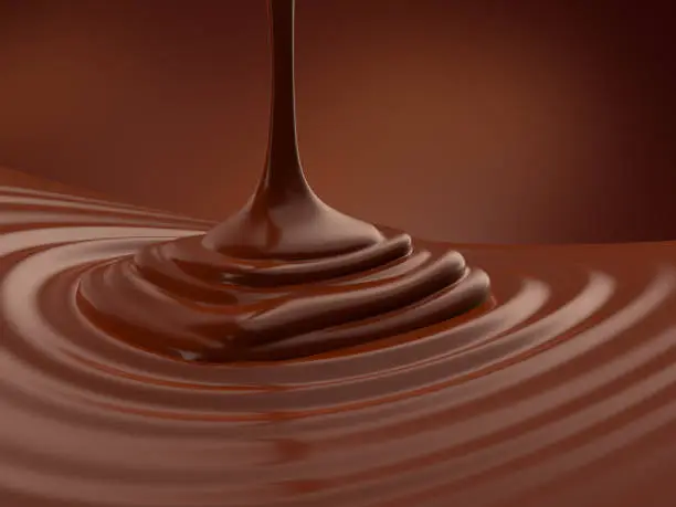Hot melted chocolate