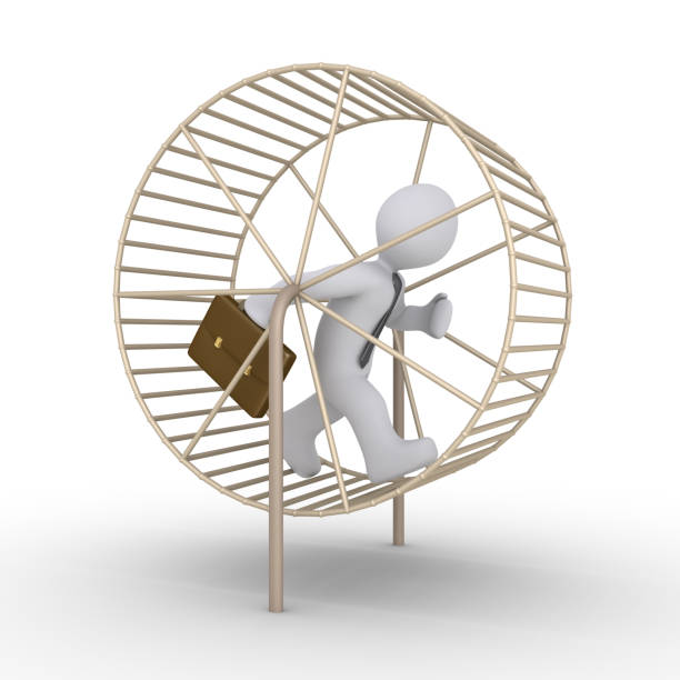 istock Businessman is running a futile race 951952202