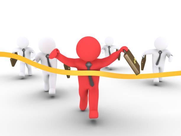 istock Businessman wins the race 951952302