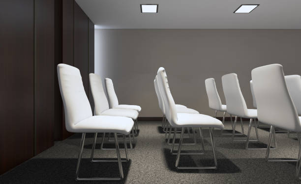 istock Modern office Cabinet. Meeting room. 3D rendering. 951956588