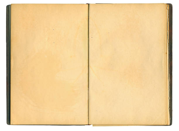 istock Open old book on isolated on white background 951956600