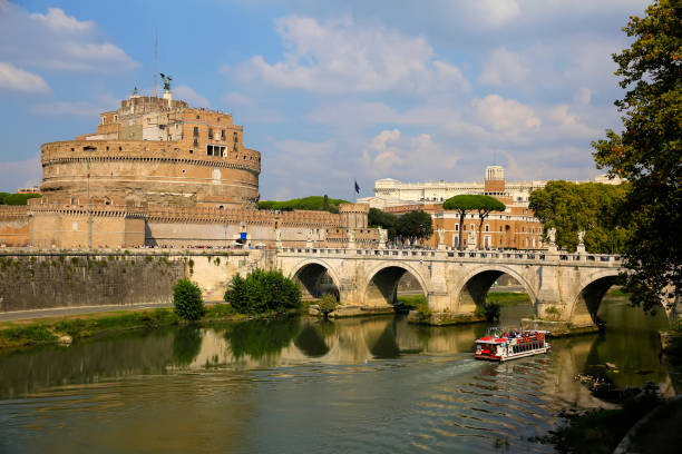 istock Castel St. Angelo and St. Angelo Bridge in Rome, Italy 951960628