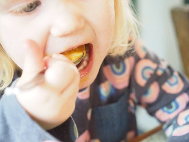 istock 2-3 Year Old Eating With Mouth Open 951960820