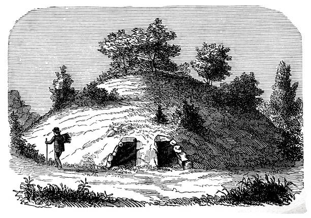 illustrations, cliparts, dessins animés et icônes de grecian tombeau construit par les grecs - dolmen stone grave ancient