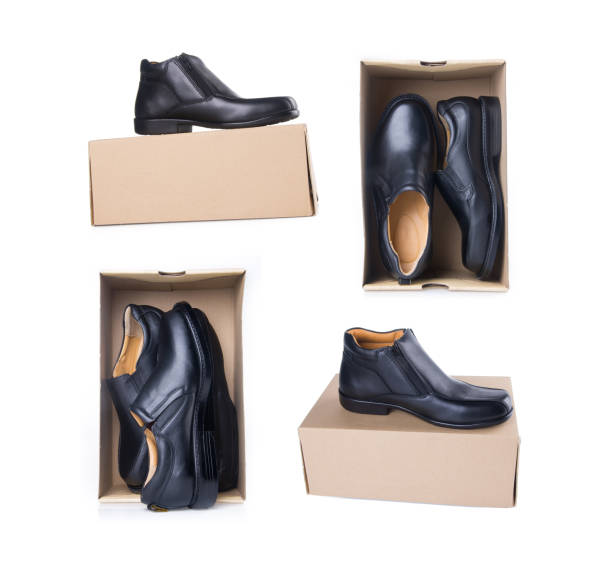 istock shoe. man's shoe collection on a background. 951982878
