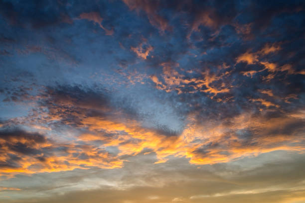 istock Beautiful Sunlight with dramatic sky on dark background.Vivid sky on dark cloud. 951983552