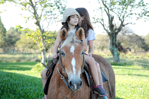 girls on horseback