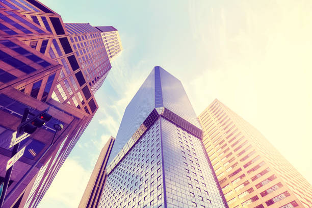 istock Denver skyscrapers at sunset, USA. 951994640