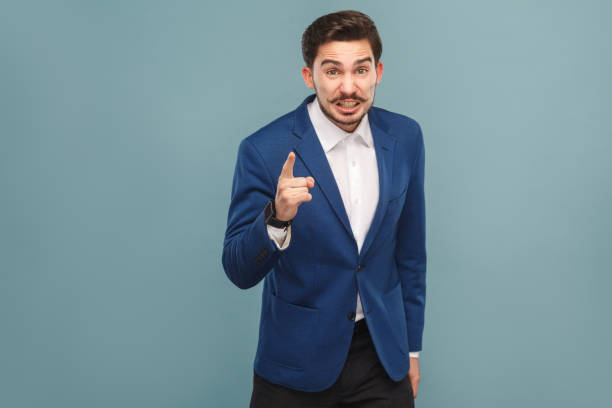 istock Finaly warning. Anger man pointing finger and alert you 952000538