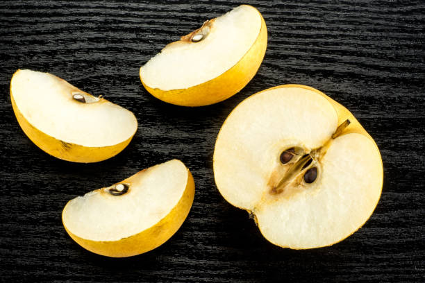 istock Fresh Nashi golden pear isolated on white 952001566