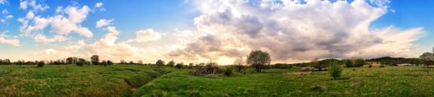 istock scenic panorama view of natural landscape under a cloudy sky 952004194