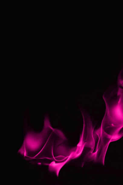 istock Blazing pink fire for background and textured 952006022