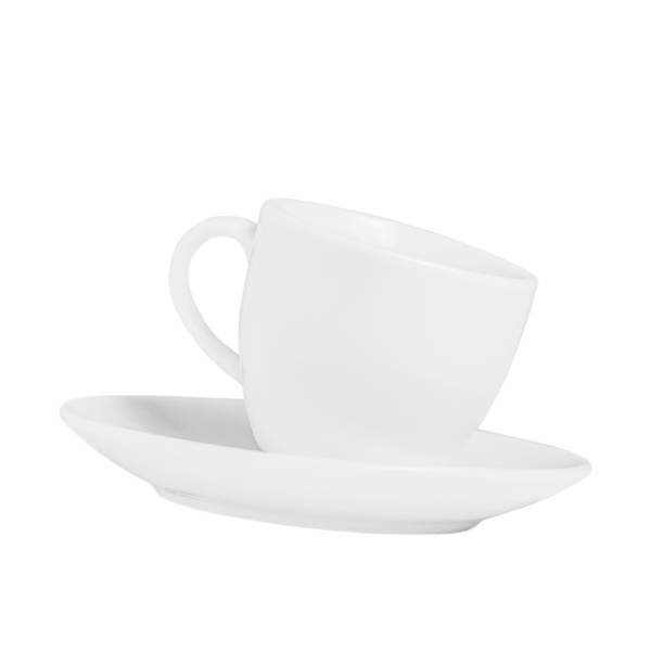 istock White coffee cup from a cup and saucer isolate on a white background 952007952
