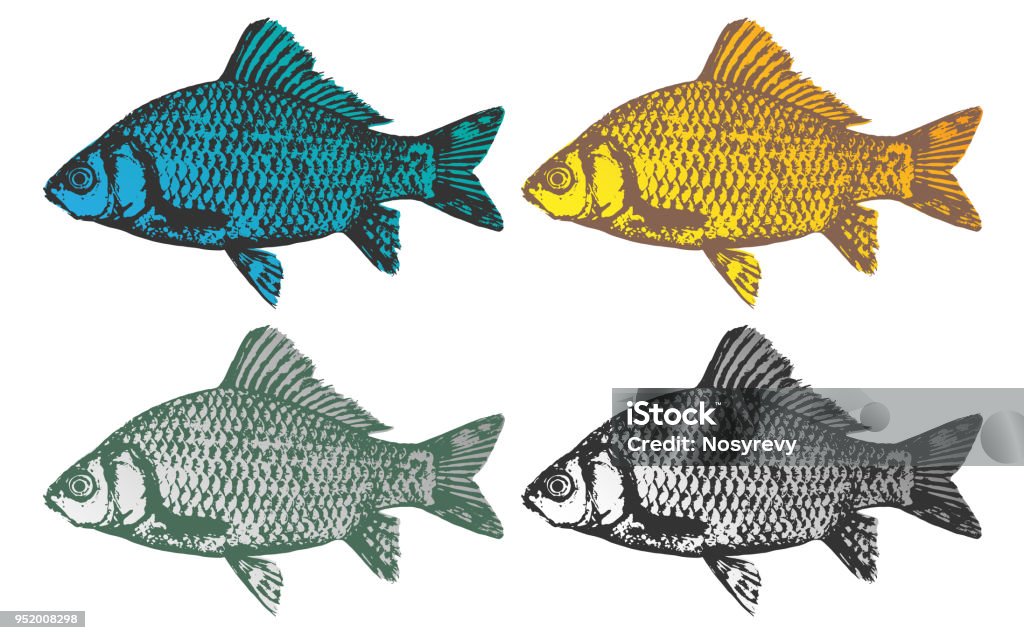3 Fish Vector Fish Vector Stock Illustration - Download Image Now - School of Fish ...