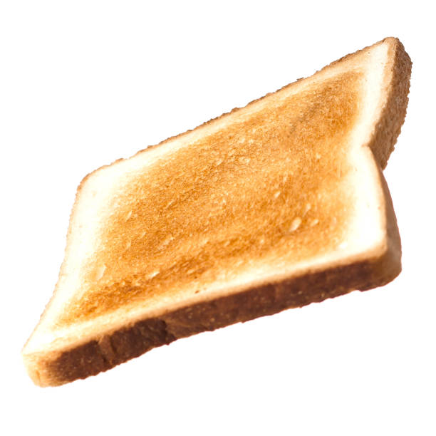 istock Fried golden bread for a sandwich for breakfast isolate on a white background 952009200