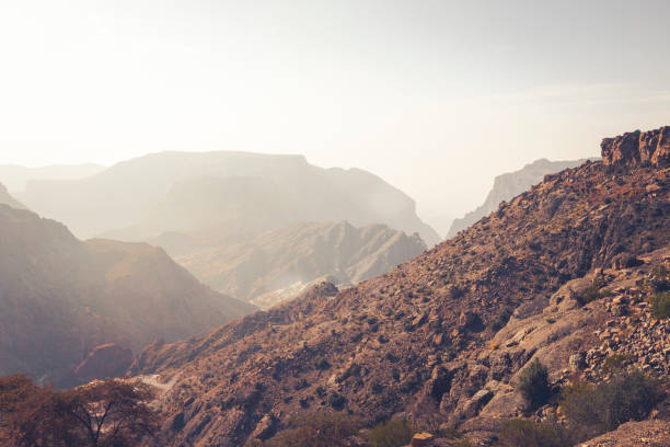 istock sunrise at jebel shams mountain range, oman 952011384