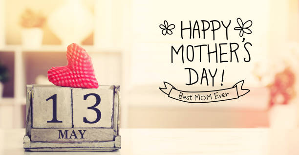 istock 13 May Happy Mothers Day message with calendar 952012102