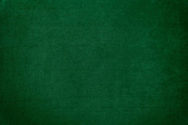 暗い緑のビロードのテクスチャ背景 - 緑色 ストックフォトと画像