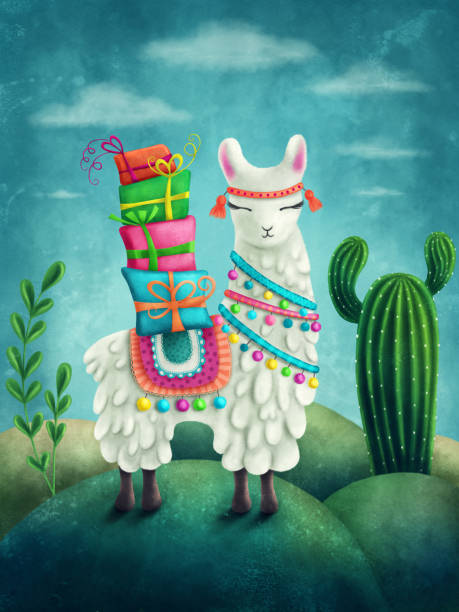 Lama Rigolo 6 300+ Lama Drole Illustrations, graphiques vectoriels libre de droits ...