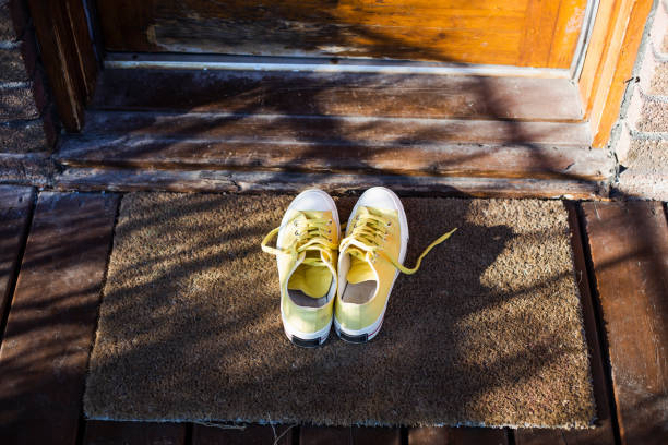 istock Yellow shoes on the porch 952019202