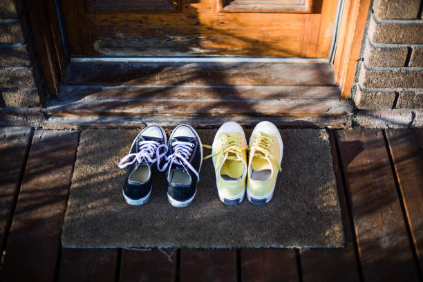 istock Yellow shoes on the porch 952019214