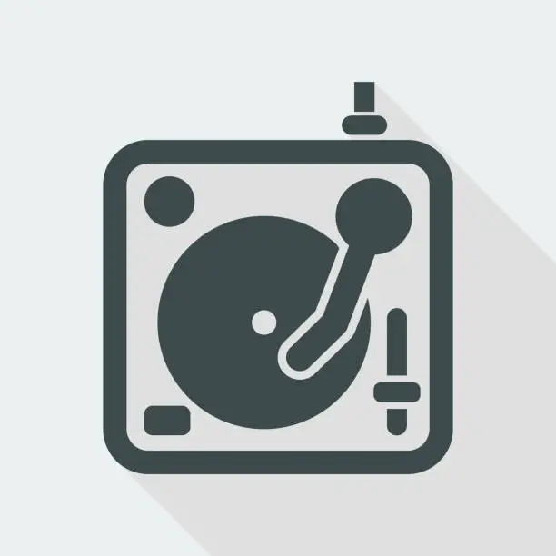 Vector illustration of Turntable icon