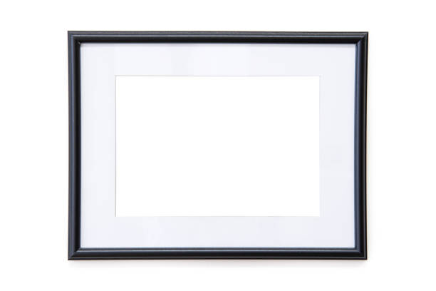 istock Black Photo Frame Mock-Up on a white wall - Landscape 952025988