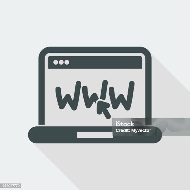 Computer W/web Computer Web Connected Stock Illustration - Download Image Now ...