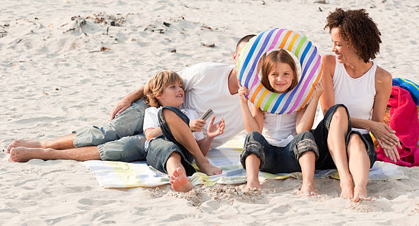 istock Family playing with the sand 95202986
