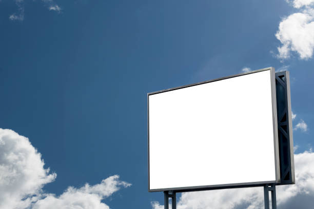 istock Billboard with white space Blue sky and clouds on background 952034776