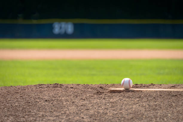 istock Baseball on Pitcher's Mound - Telephoto 952039266