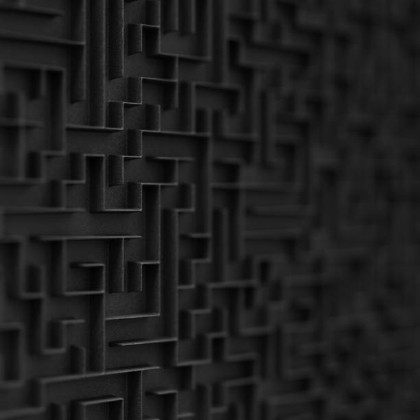 istock Black maze background with Depth of Field. 952039414