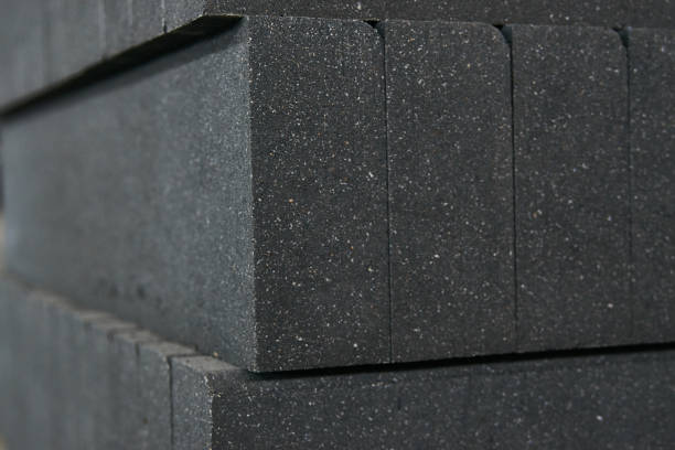 istock Tiles piled in pallets, close-up, selective focus 952044246