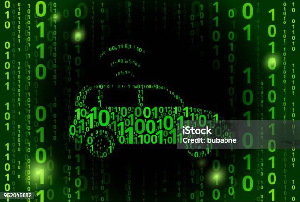 Car Connection Binary Code Vector Pattern Background Stock Illustration ...