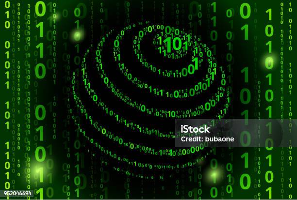 Globe Binary Code Vector Pattern Background Stock Illustration ...