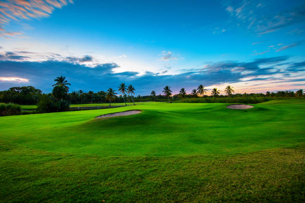 istock Golf course in the tropical island 952049038