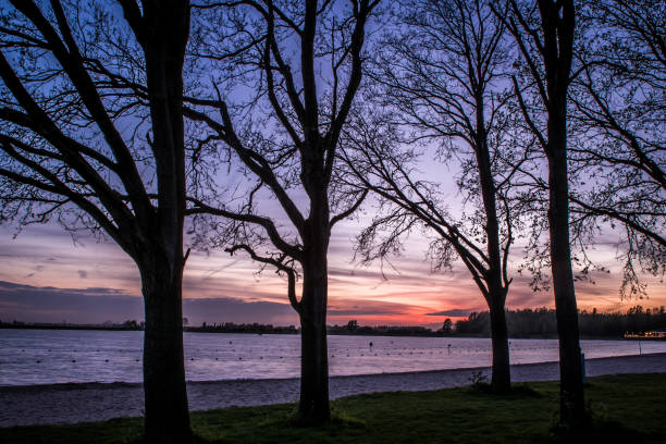 istock Sunset near the lake, Netherlands 952049660