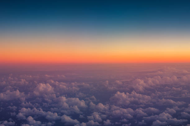 istock Flying above the clouds. view from the airplane window 952049944