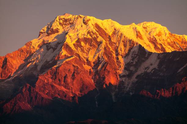 istock mount Annapurna, morning sunset view 952056814