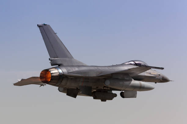F-16 Fighting Falcon Takeoff stock photo