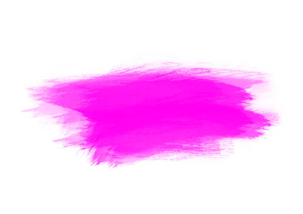 istock Purple water color patches graphic brush strokes design effect element for background 952067784