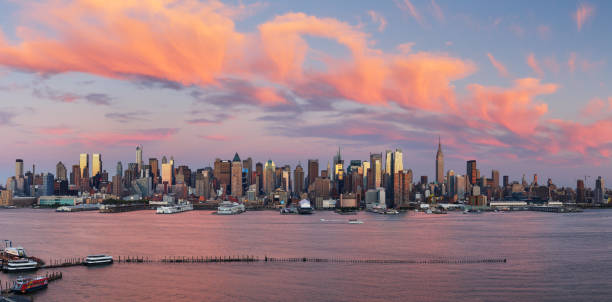 istock Manhattan Midtown skyline panorama before sunset, New York 952068226