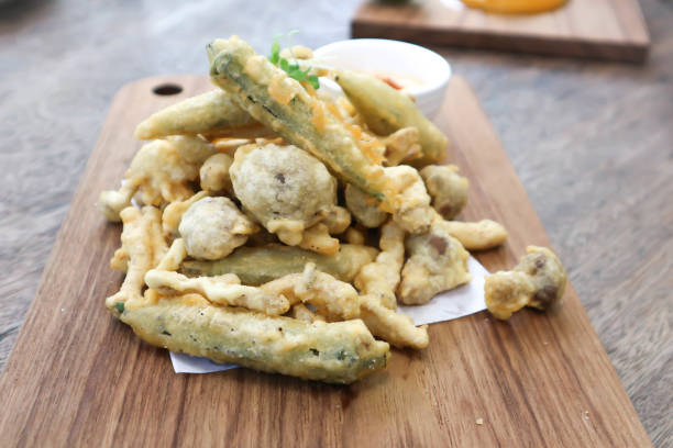 istock fried vegetable or fried mushroom and fried okra 952069136