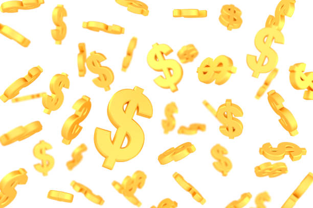 istock Golden dollar sign with soft focus. 3D rendering. 952073990