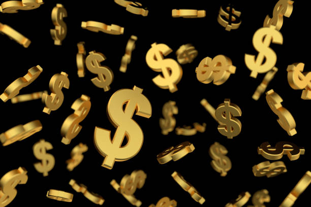 istock Golden dollar sign with soft focus. 3D rendering. 952073994